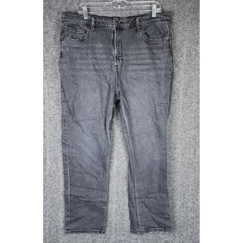 Kirkland Signature Jeans Womens 16 Straight Leg Black High Rise EUC